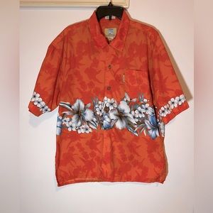 🌷Coconut Pier /Sumer Hawaiian 🌺 shirt 100 %microfiber 100 % Polyester